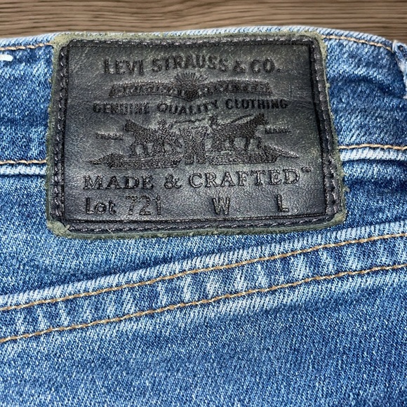 Levi’s Japanese Denim 721 Made & Crafted High-Rise Skinny Jeans - Picture 9 of 11